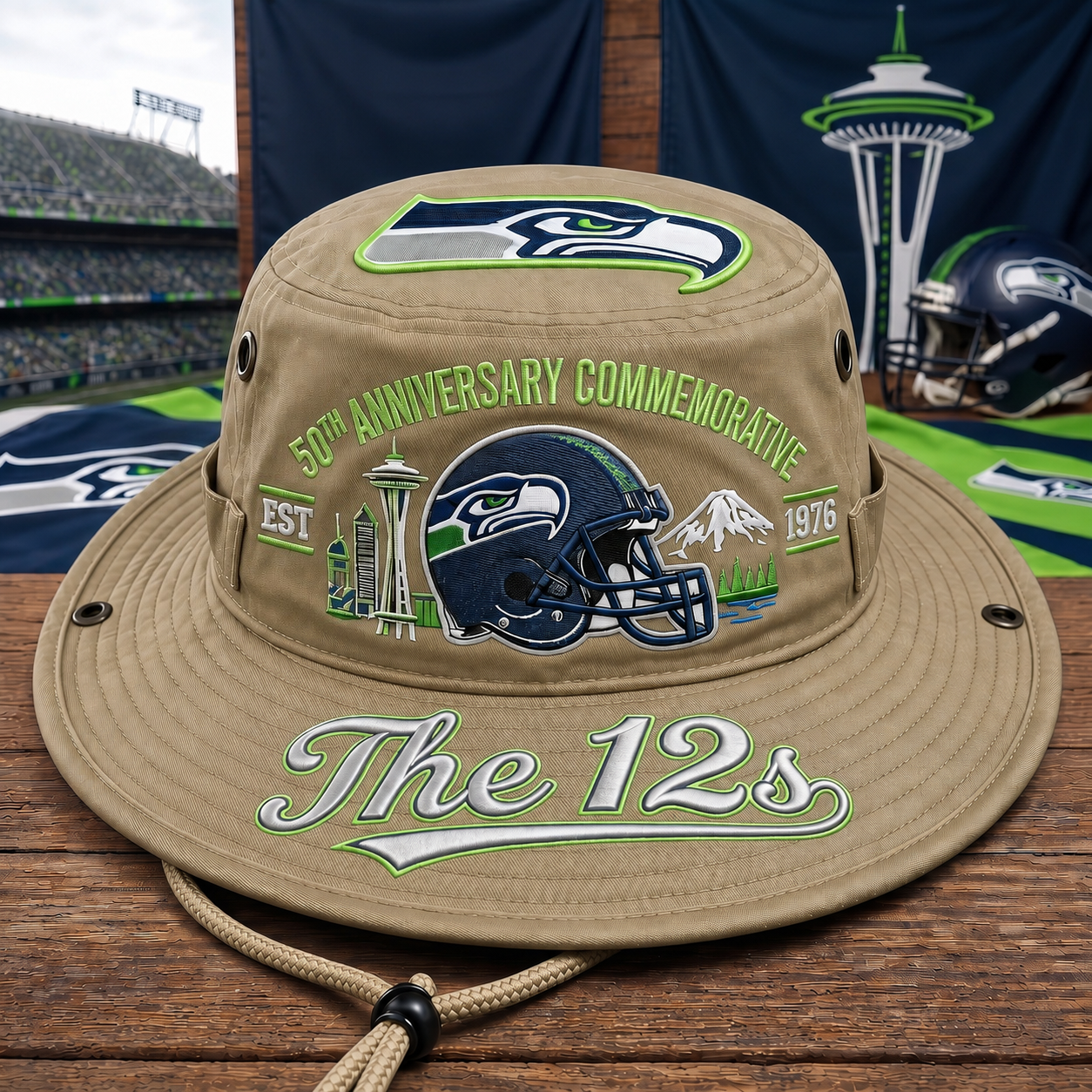 🇺🇸 Last Day Promo: 49% OFF🦅The 12s 50th Anniversary Commemorative Boonie Hat🏈