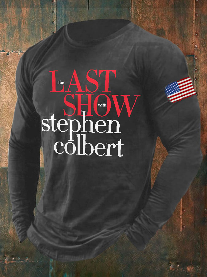 Men's Retro Last Show Print T-Shirt