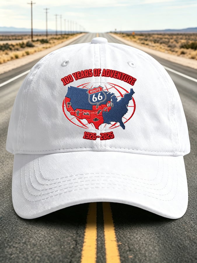 Unisex Vintage USA Road Trip Printed Hat