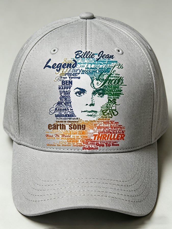 Unisex Pop Music Inspired Printed Art Printed Hat