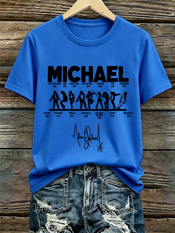 Women's Pop Music Inspired Printed  T-Shirt