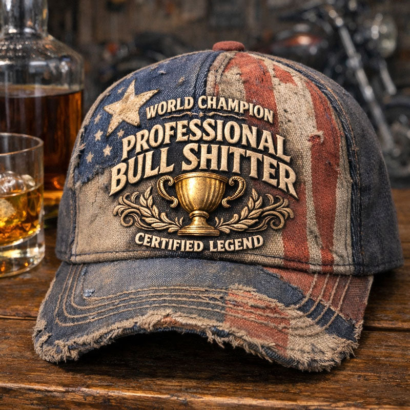 Professional Bull Shitter Printed Casual Hat