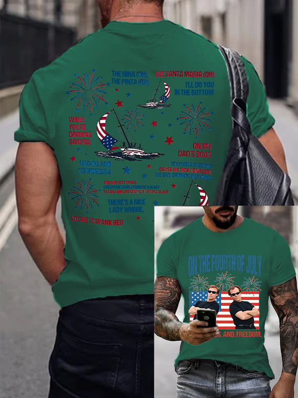 Men's ON THE FOURTH OF JULY Print T-Shirt