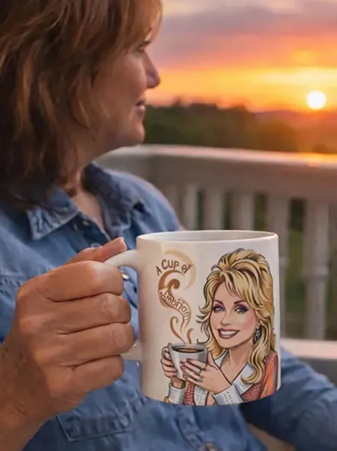 Retro Country Music Legend Tribute  In A World Full Of Jolenes Be A Dolly Print Mug