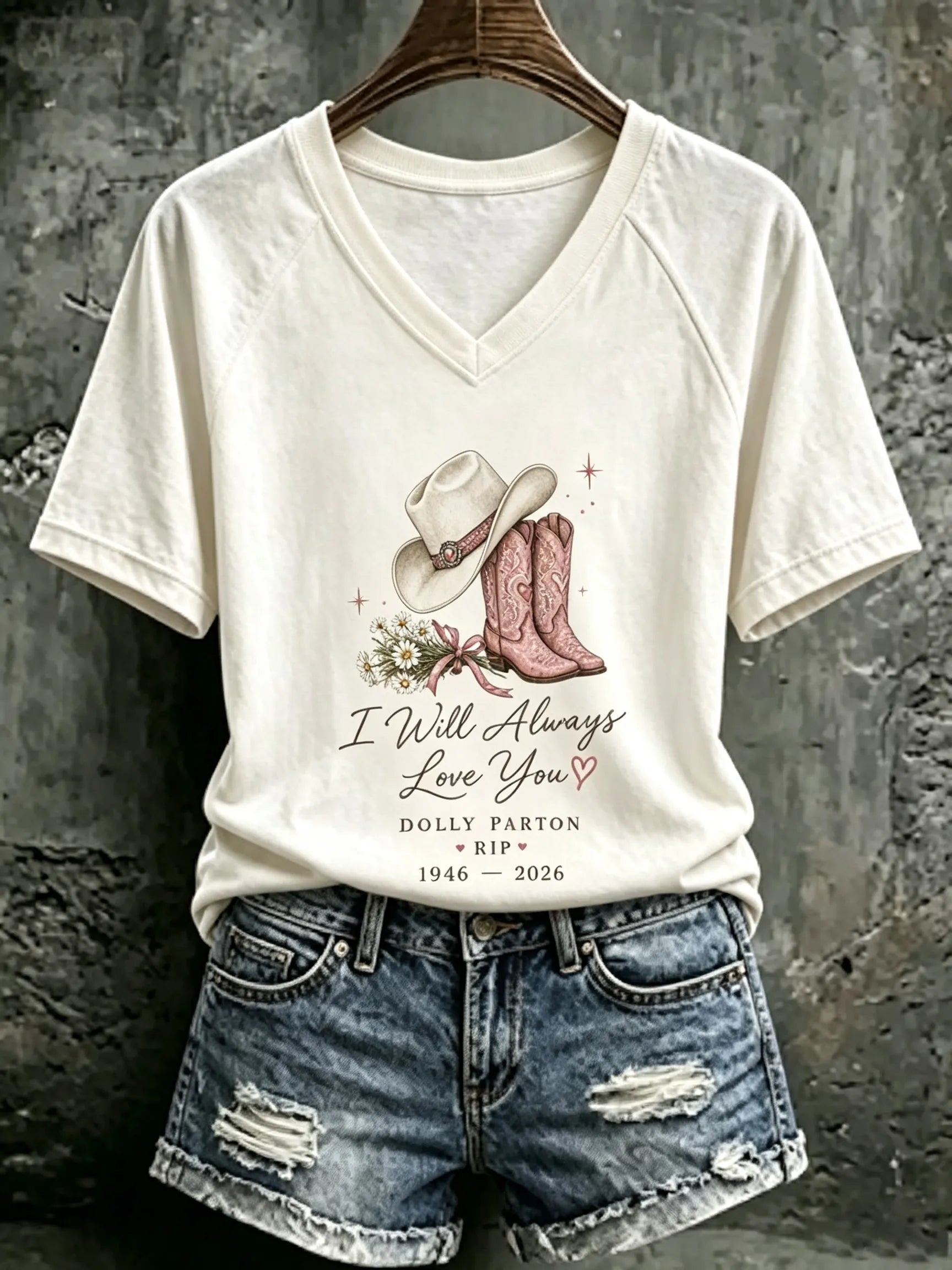 Women's Rip Dolly Parton Printed T-shirt