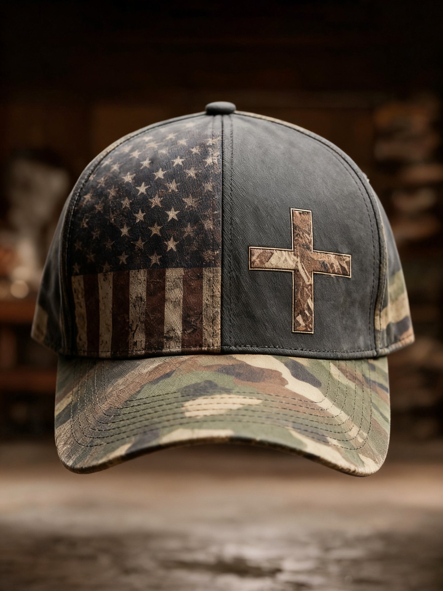 Couple Retro Halloween Print Washed Baseball Cap