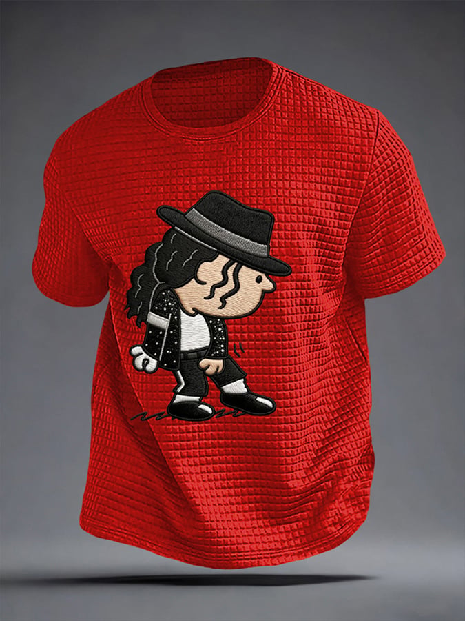 Men's Pop Music Inspired Printed Casual T-shirt