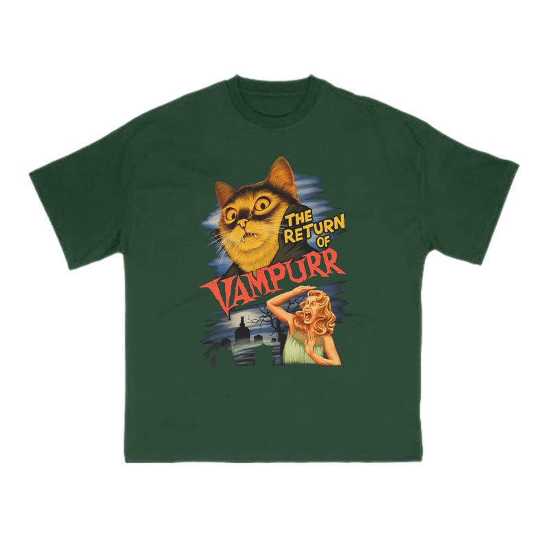 The Return Of Vampurr Cat Print T-shirt