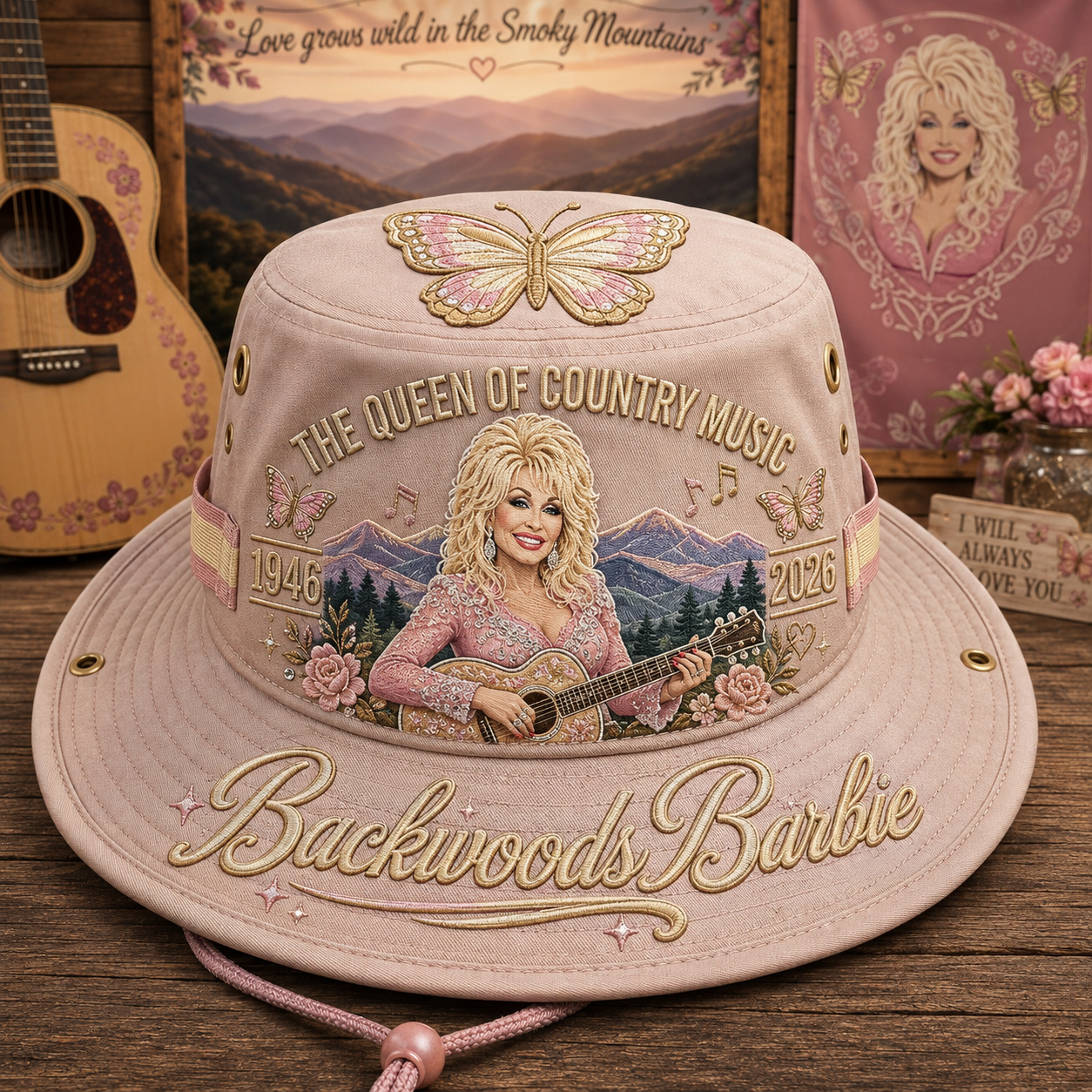 🇺🇸 Last Day Promo: 49% OFF🎸🦋Queen of Country Music Memorial Boonie Hat