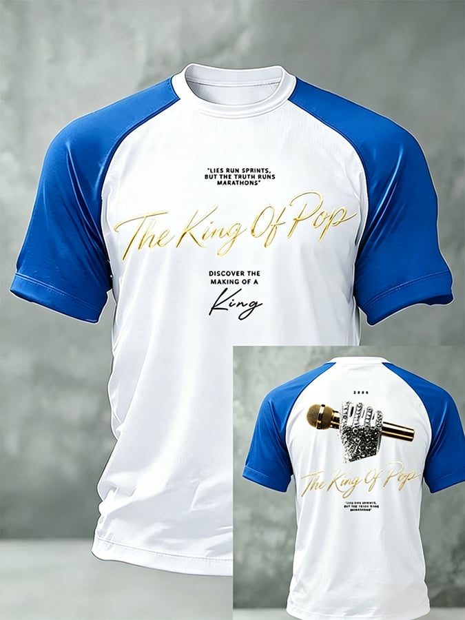 Men's Pop Music Inspired Printed Casual T-shirt