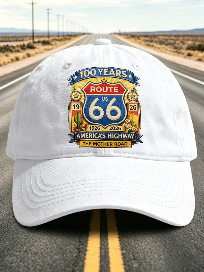 Unisex Vintage USA Road Trip Printed Hat
