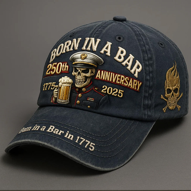 Born in a Bar Art Print Hat