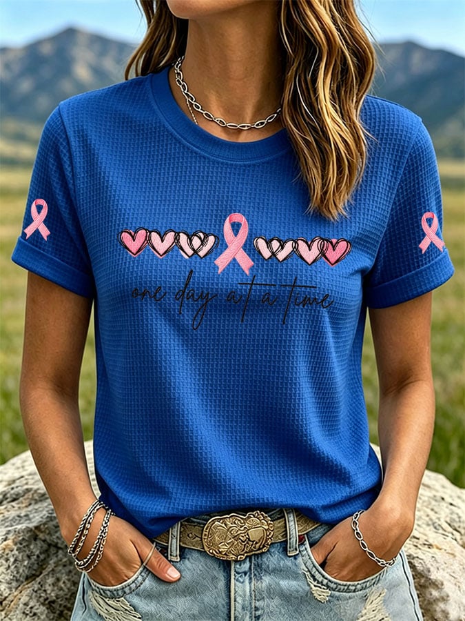Women's Print Waffle T-shirt