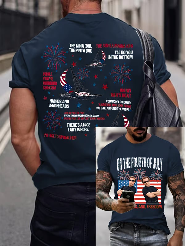 Men's ON THE FOURTH OF JULY Print T-Shirt
