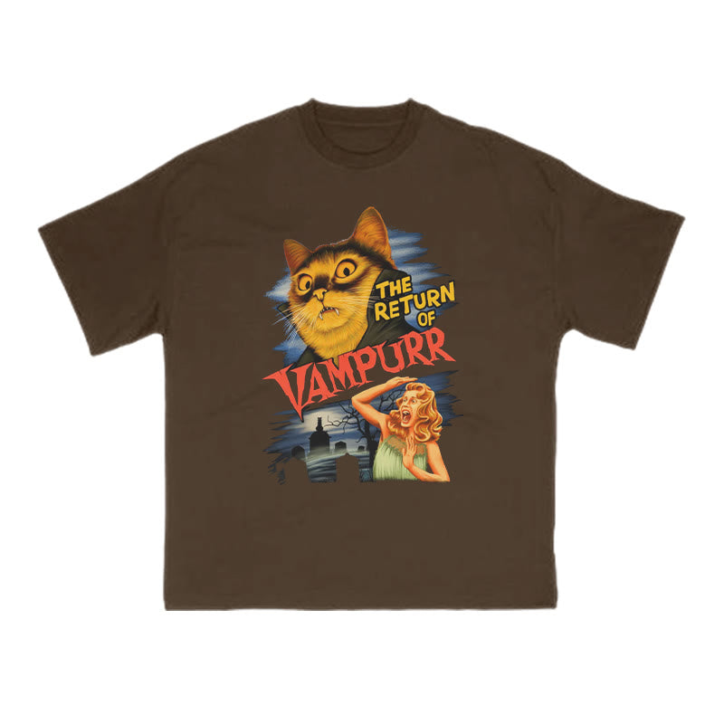 The Return Of Vampurr Cat Print T-shirt