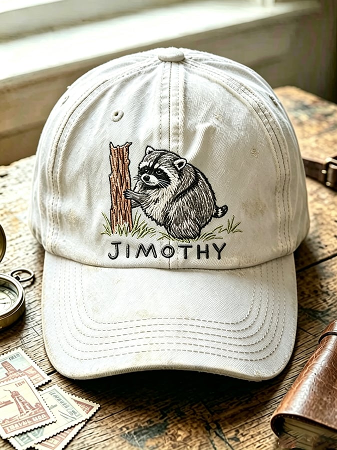 Unisex  Retro Jimothy Raccoon Seattle Printing Hat