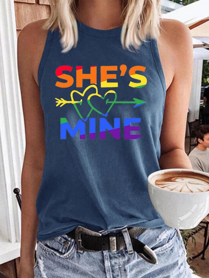 Women's She's Mine Print Tank Top