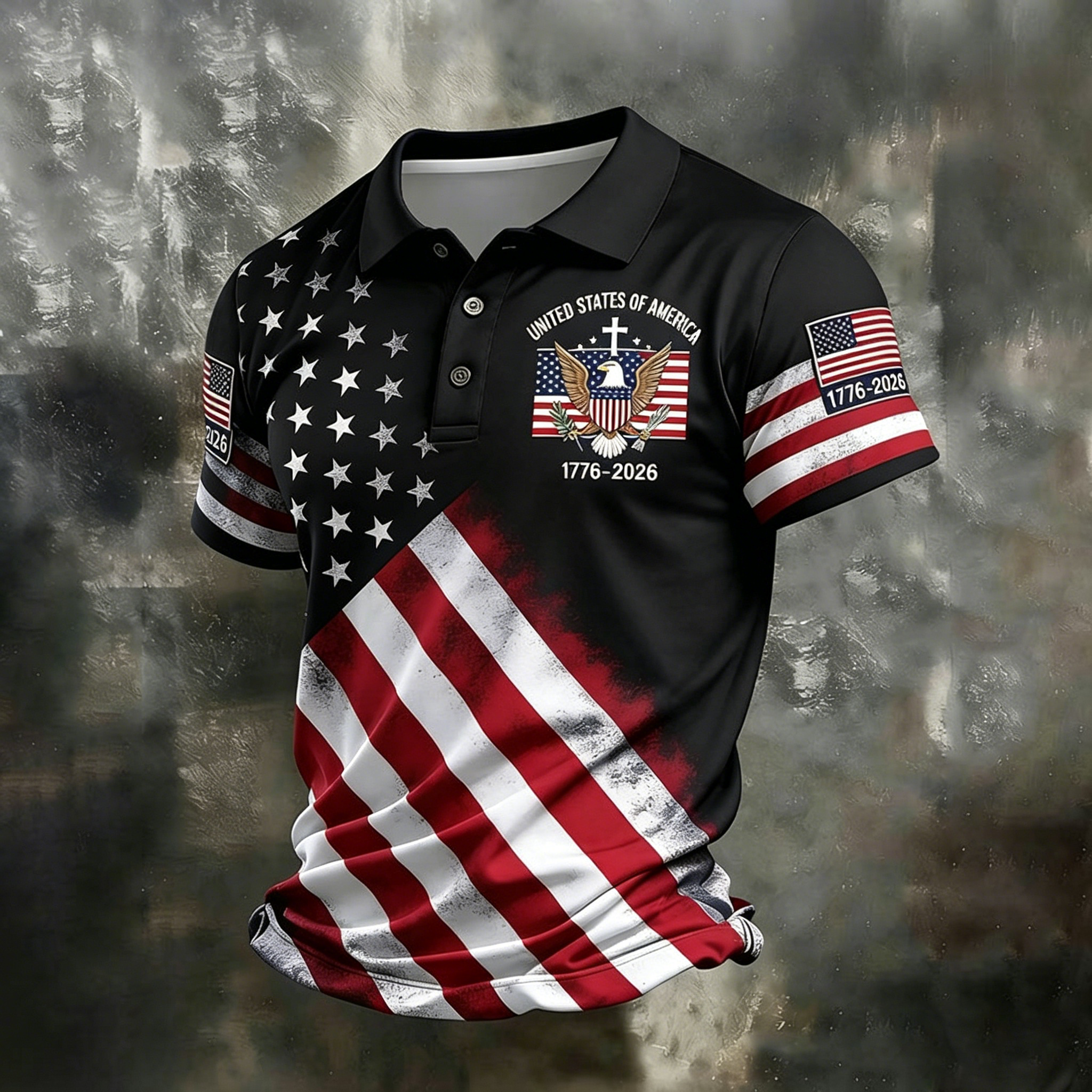 Men's United States Of America 1776-2026 Polo Shirt