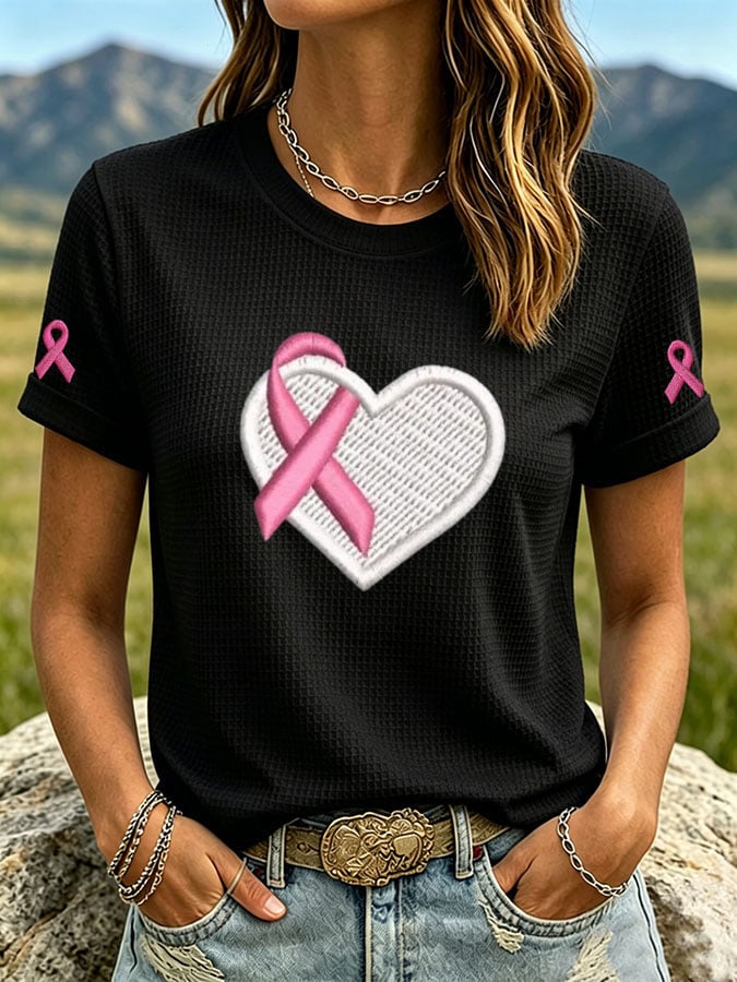 Women's Print Waffle T-shirt