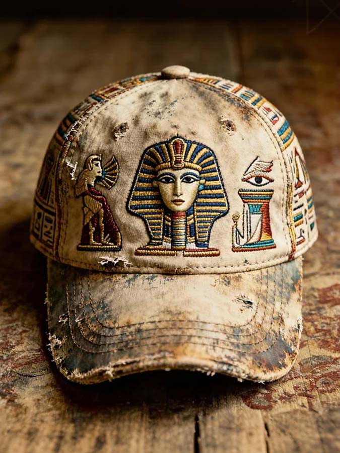 Men's Mysterious Egyptian Pharaoh Art Print Baseball Cap