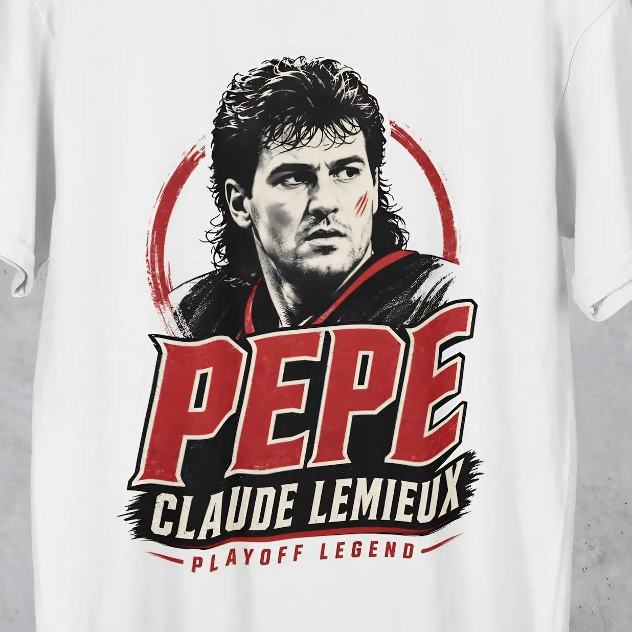Claude Lemieux Playoff Legend Hockey Tee, Hockey Tribute Shirt