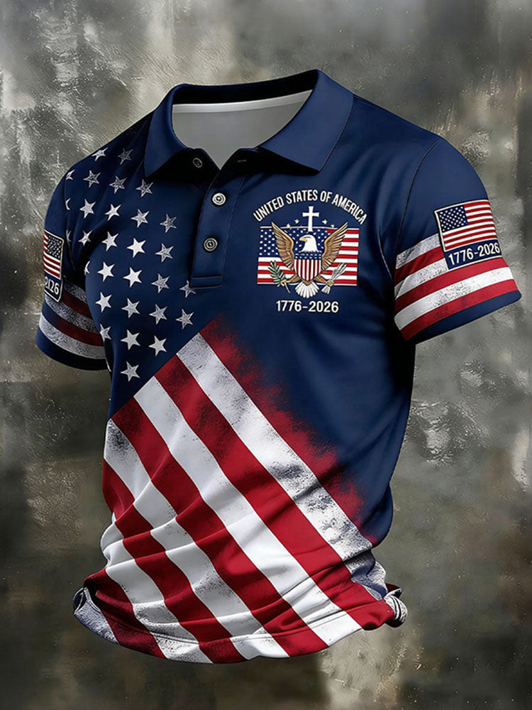 Men's United States Of America 1776-2026 Polo Shirt