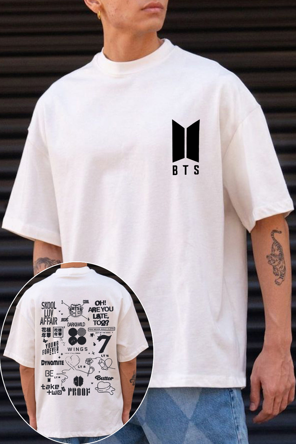 BTS Double-Sided Printed T-Shirt