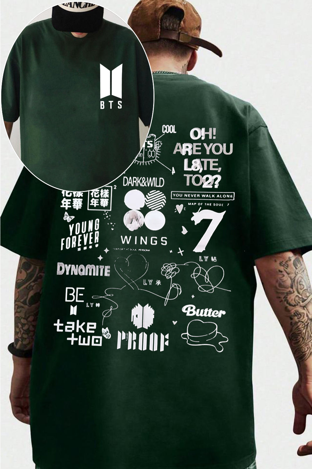 BTS Double-Sided Printed T-Shirt