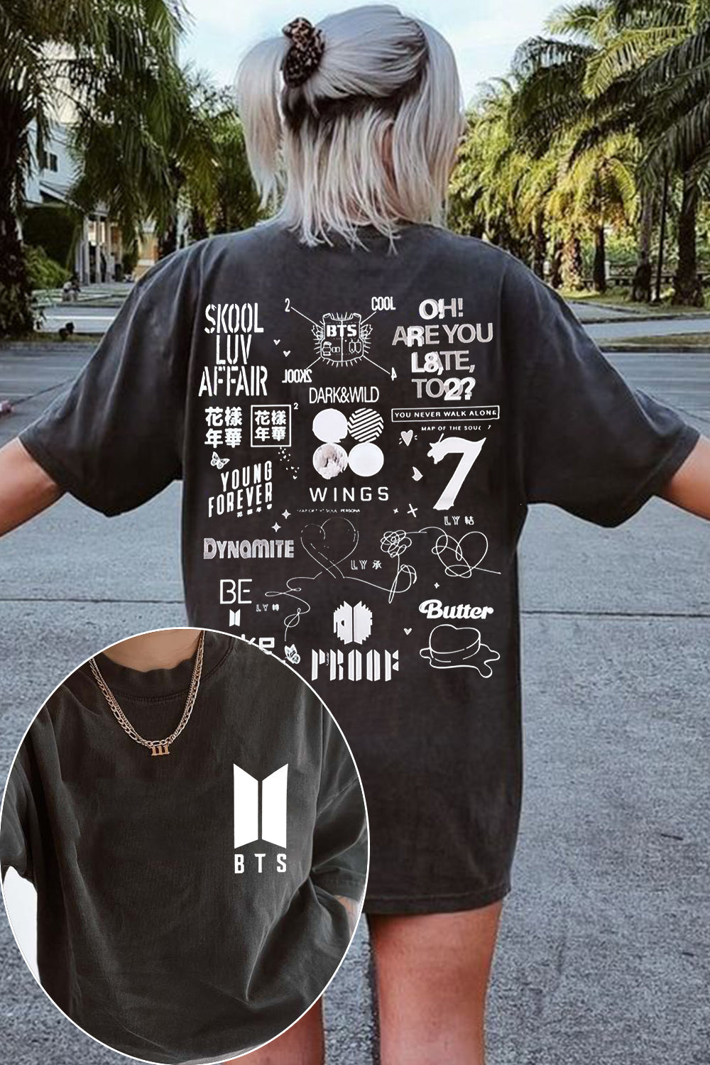 BTS Double-Sided Printed Women's Tee